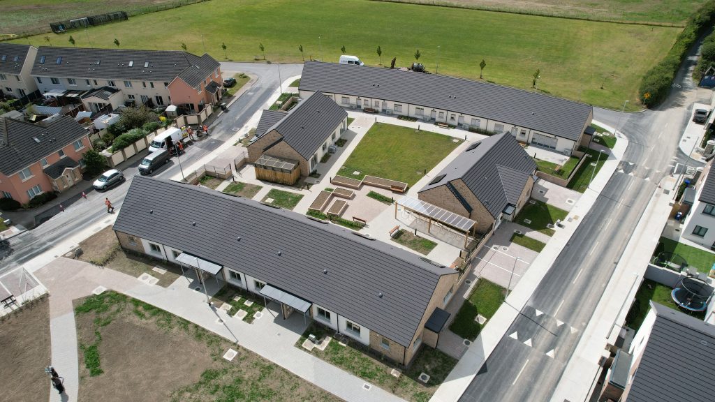 drone footage of Kilhedge Lane, Lusk