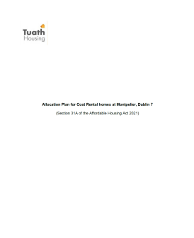 Thumbnail of Download Allocation Plan for Cost Rental homes at Montpelier