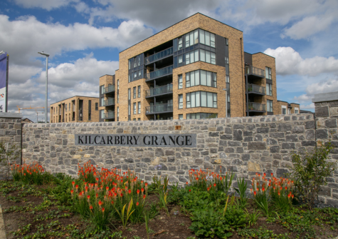 exterior of apartment block