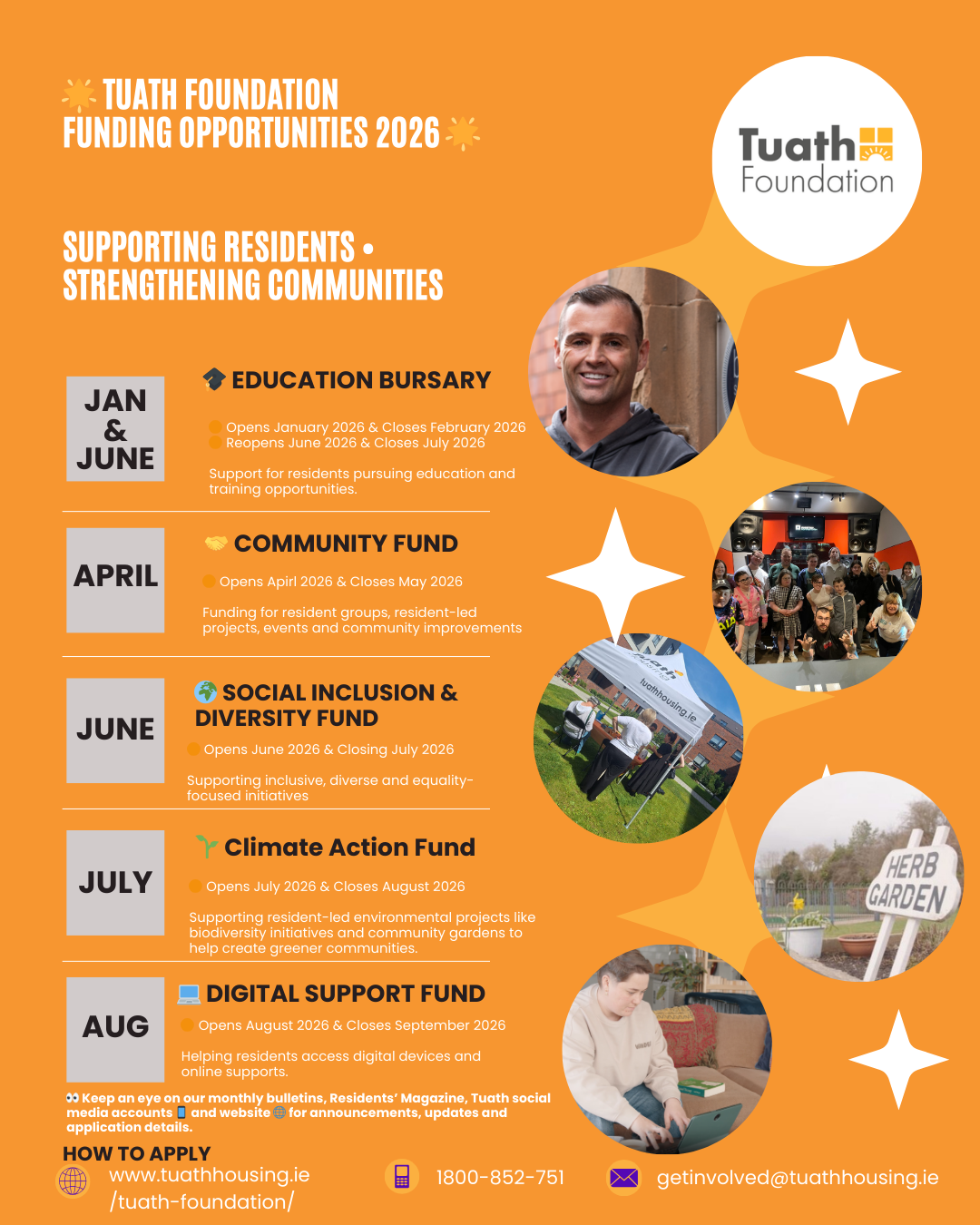 Tuath Foundation offers funding opportunities throughout 2026 – find out more!